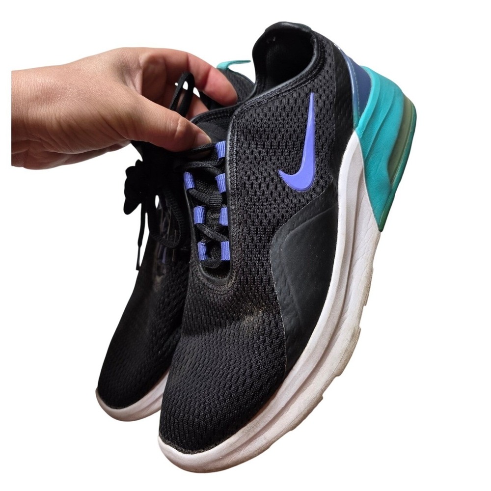 Nike Air Max Oketo Black Purple Teal Running Shoes CK1676-300‎ Womens Size 8